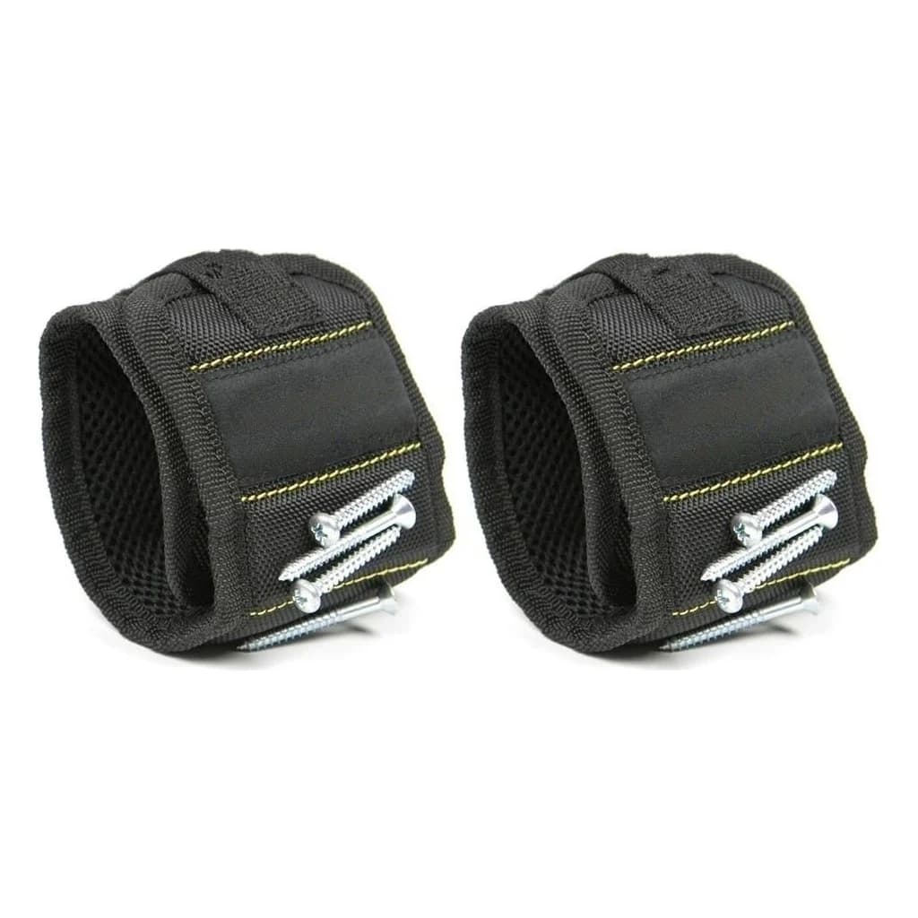 Magnetic Wristband for Screws and Nails, Set of Two